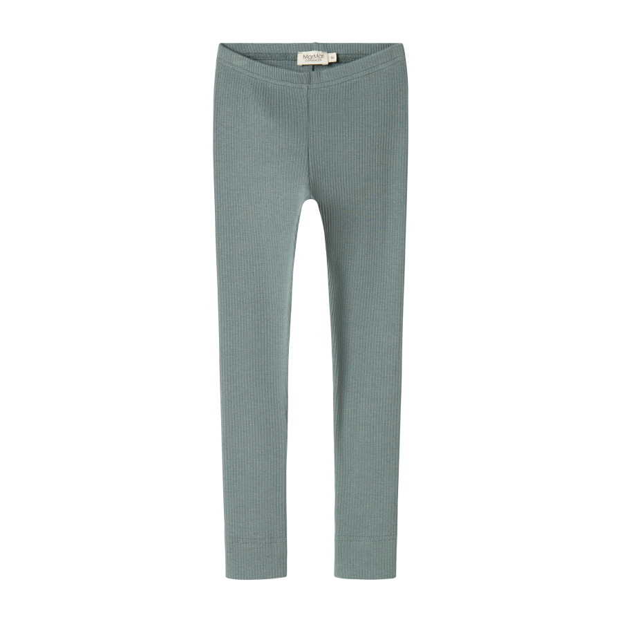 Marmar Copenhagen - Leggings - Modal Rib - Dusty Green