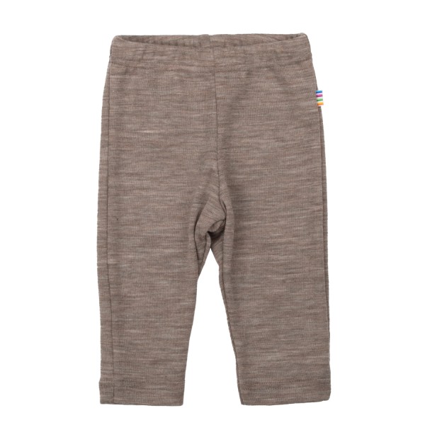 Joha - Leggings - Merinould og Silke - Beige Melange 16359