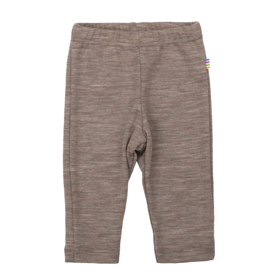 Joha - Leggings - Merinould og Silke - Beige Melange 16359