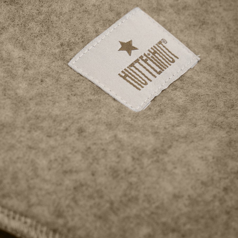 Huttelihut - Elefanthue m. kaninører - Uld Fleece - Savannah Melange - Billede 3