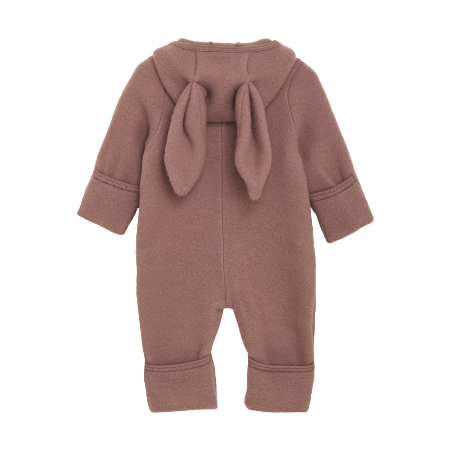 Huttelihut - Fleece Køredragt m. kaninører - Uld - Burlwood - Billede 3