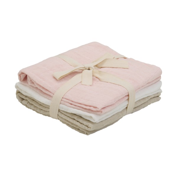 Pippi - 3-pak - Stofbleer - Rose 5312