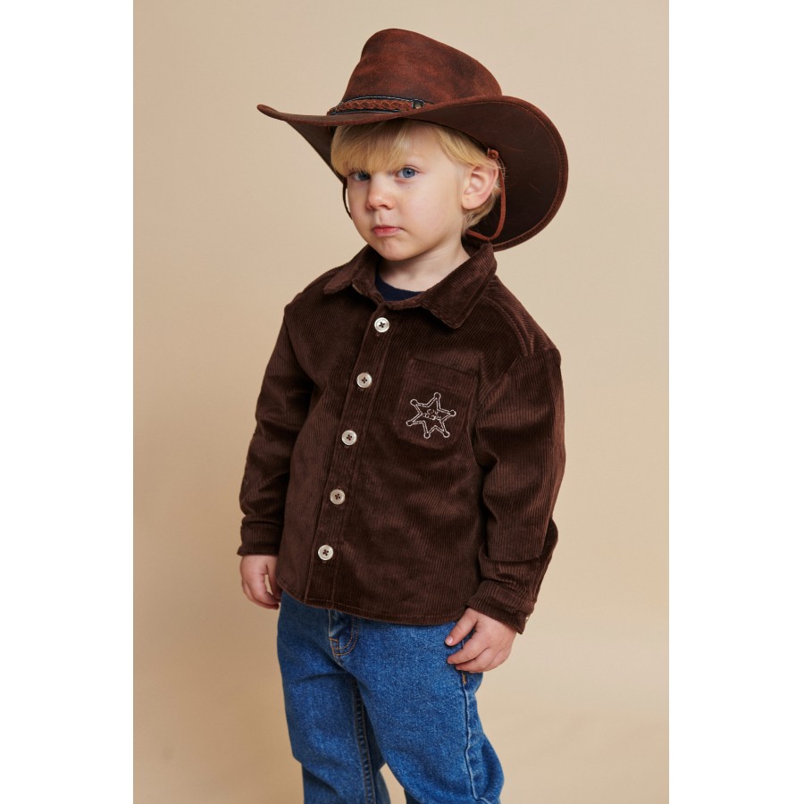 Copenhagen Colors - Overskjorte - Corduroy - Dark Brown