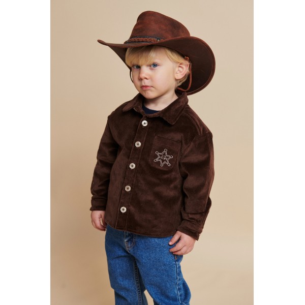 Copenhagen Colors - Overskjorte - Corduroy - Dark Brown