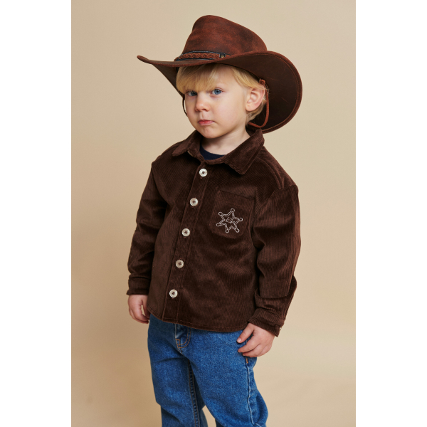 Copenhagen Colors - Overskjorte - Corduroy - Dark Brown