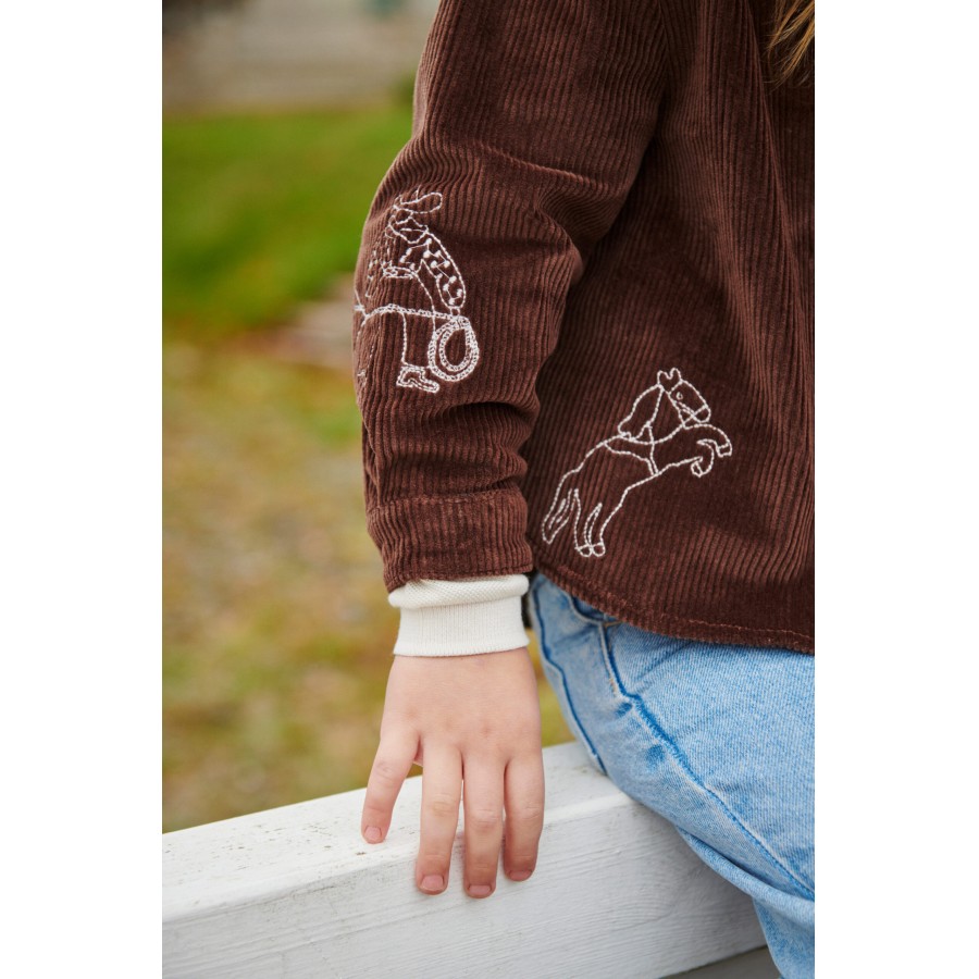 Copenhagen Colors - Overskjorte - Corduroy - Dark Brown - Billede 3