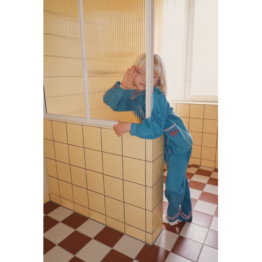 Flöss - Denim Overskjorte - Hazel - Mid Blue Rinse - Billede 2