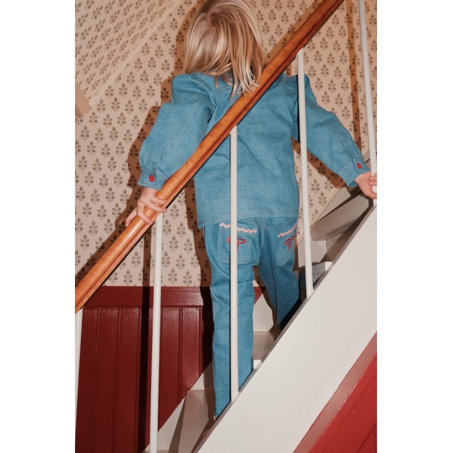 Flöss - Denim Buks - Hazel - Mid Blue Rinse - Billede 2