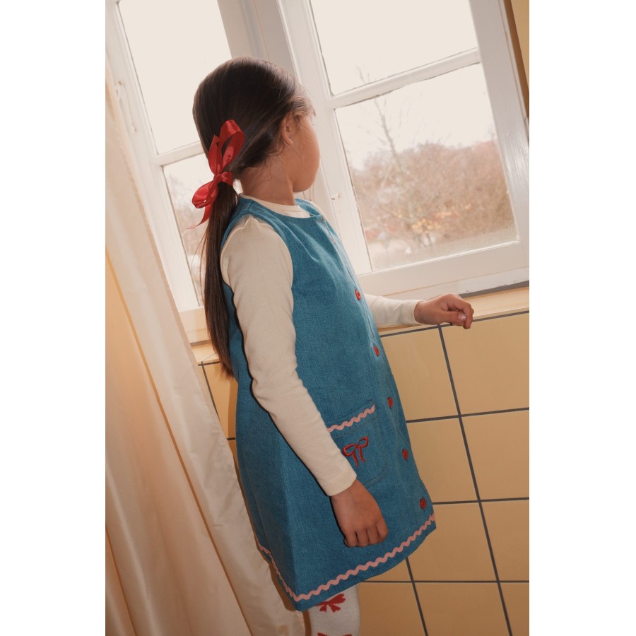 Flöss - Denim Kjole - Hazel - Mid Blue Rinse - Billede 2