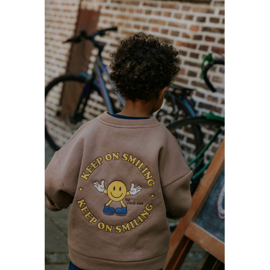 FLIINK - Sweatshirt - Alvin Smiley - Pine Bark
