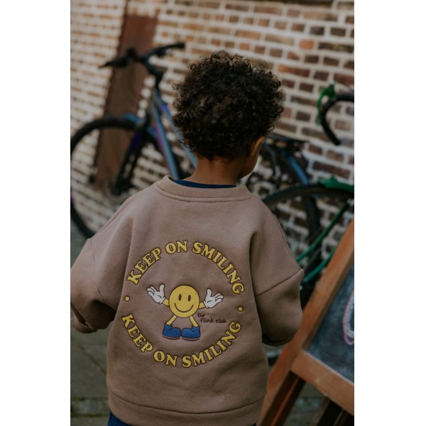FLIINK - Sweatshirt - Alvin Smiley - Pine Bark