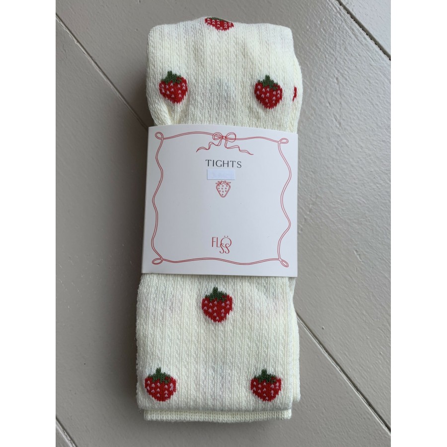 Flöss - Strømpebuks - Vera - Pointelle Berry - Billede 2