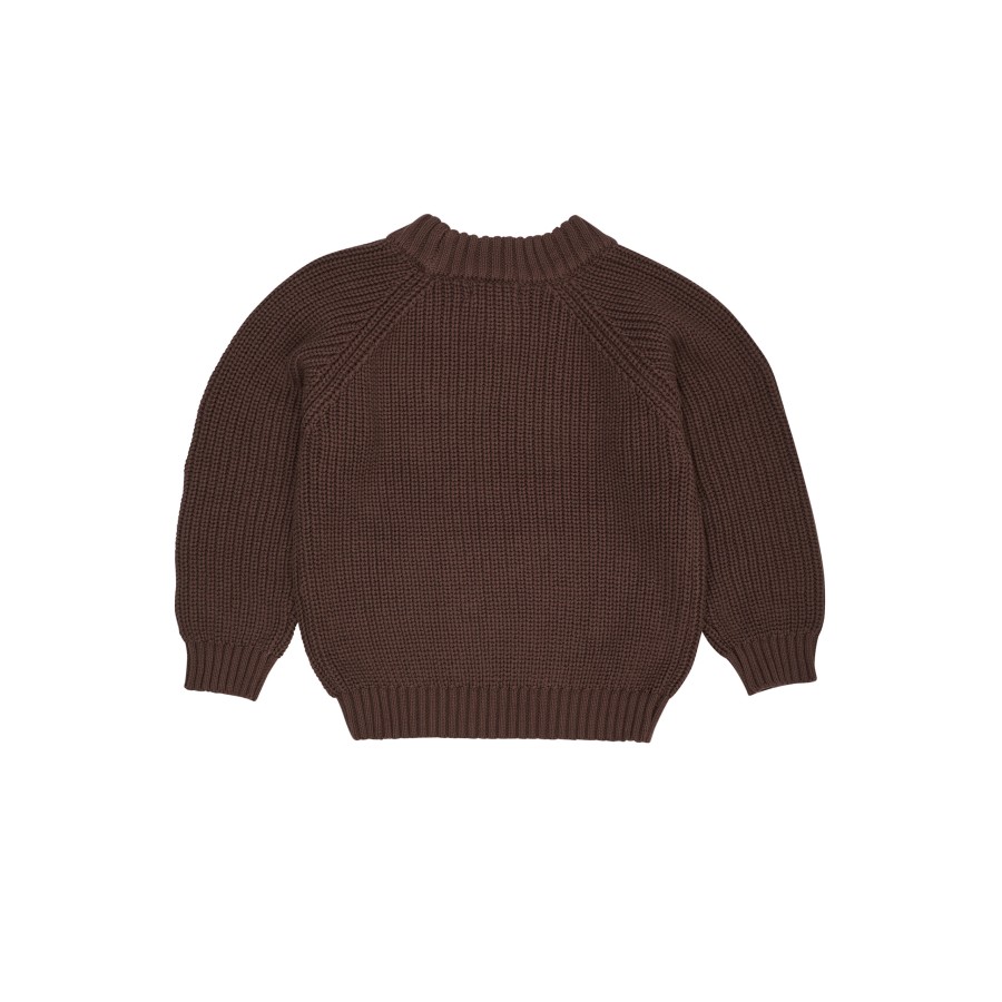 Copenhagen Colors - Strik bluse - Dark Brown - Billede 2