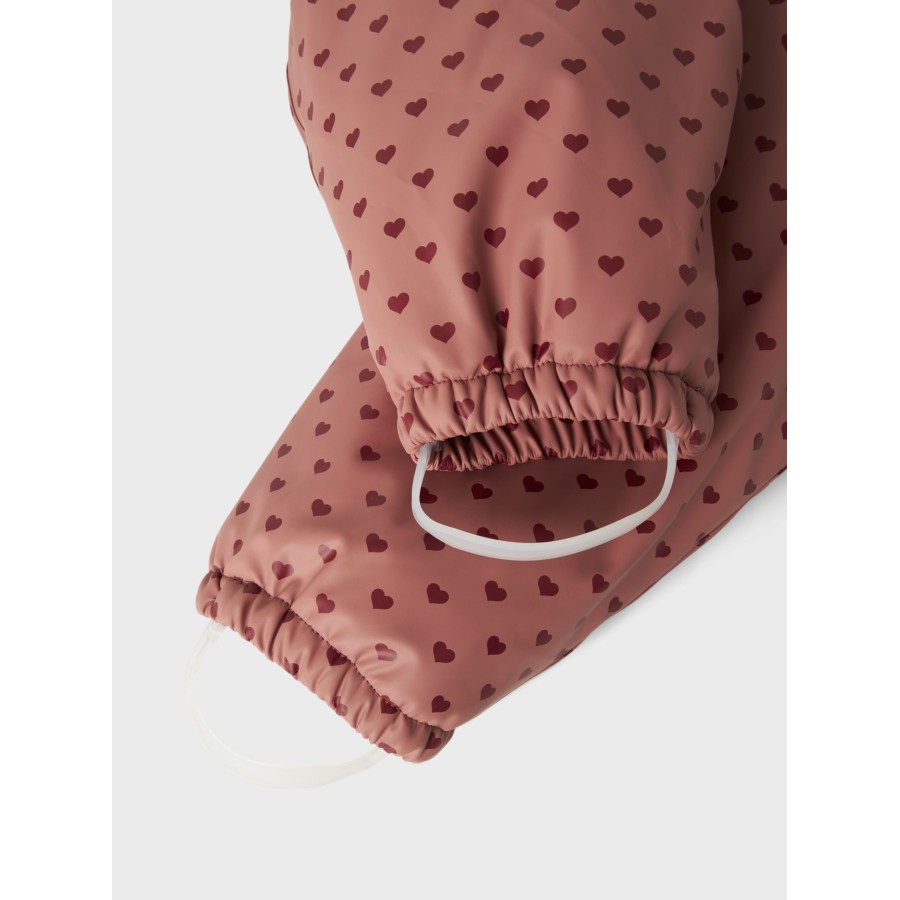 Lil' Atelier - Gummi Flyverdragt - Ladry10 Snowsuit - Withered Rose - Billede 6