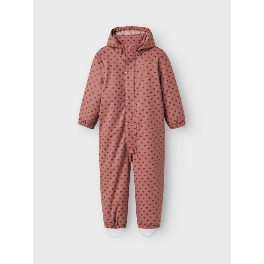 Lil' Atelier - Gummi Flyverdragt - Ladry10 Snowsuit - Withered Rose - Billede 4