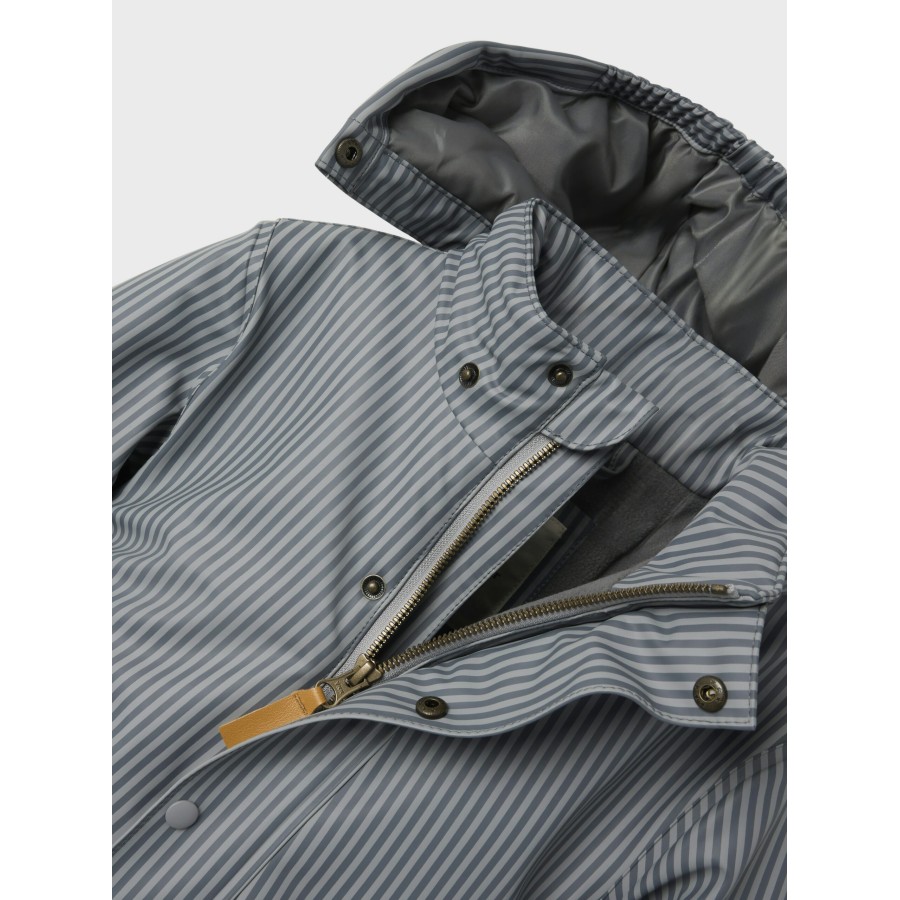 Lil' Atelier - Gummi Flyverdragt - Lasnow10 Snowsuit - Ultimate Grey - Billede 3
