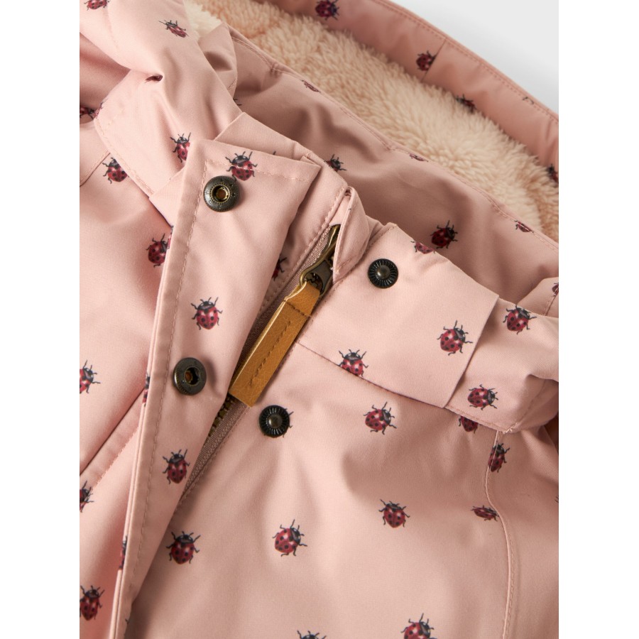 Lil' Atelier - Vinterjakke - Lasnow - Misty Rose Ladybug - Billede 2
