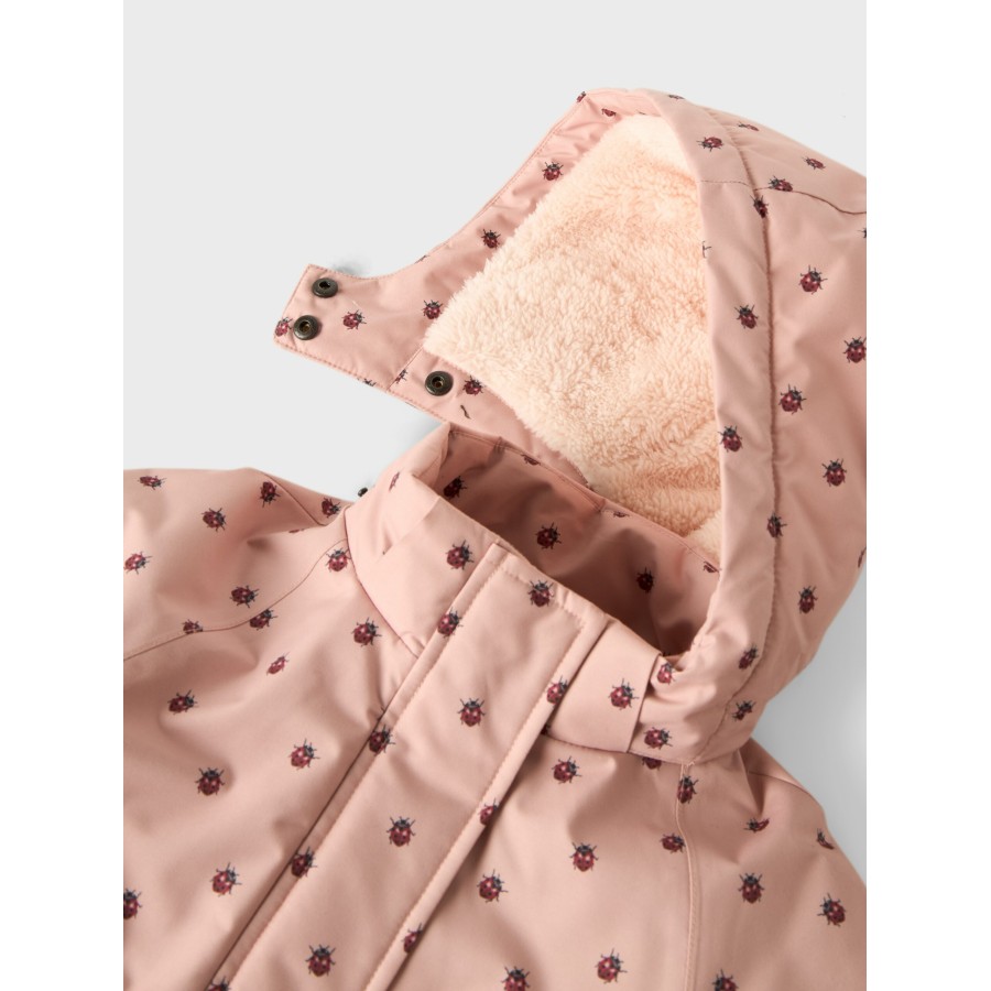 Lil' Atelier - Vinterjakke - Lasnow - Misty Rose Ladybug - Billede 3