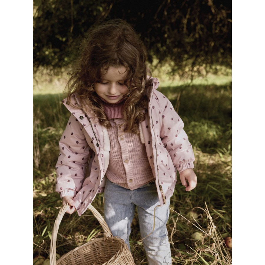 Lil' Atelier - Vinterjakke - Lasnow - Misty Rose Ladybug - Billede 6