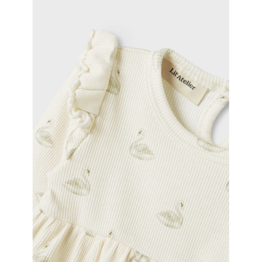 Lil' Atelier - Kjole m. body - Gavo Ege - Pastel Parchmen Swan - Billede 2