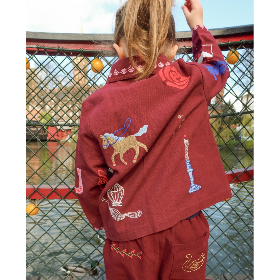 Sissel Edelbo Mini – Jakke – Oda – Burgundy - Billede 4