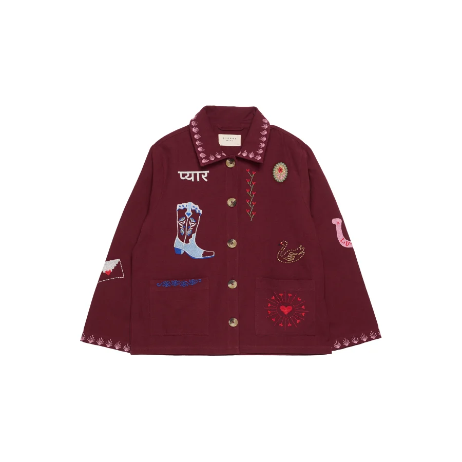Sissel Edelbo Mini – Jakke – Oda – Burgundy - Billede 2