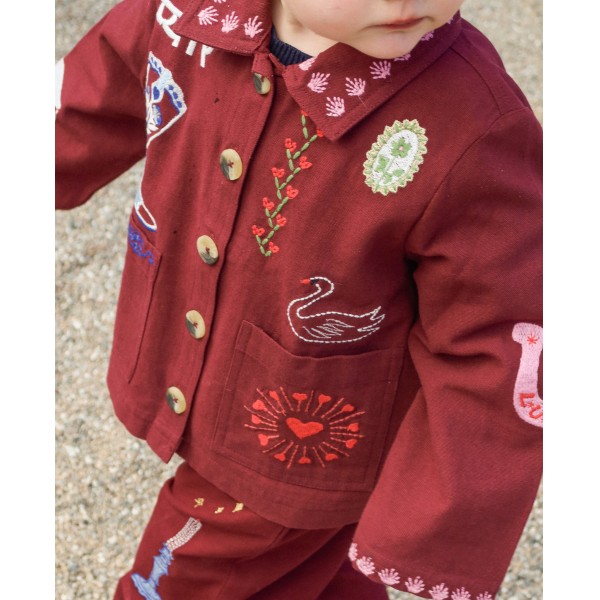 Sissel Edelbo Mini – Jakke – Oda – Burgundy