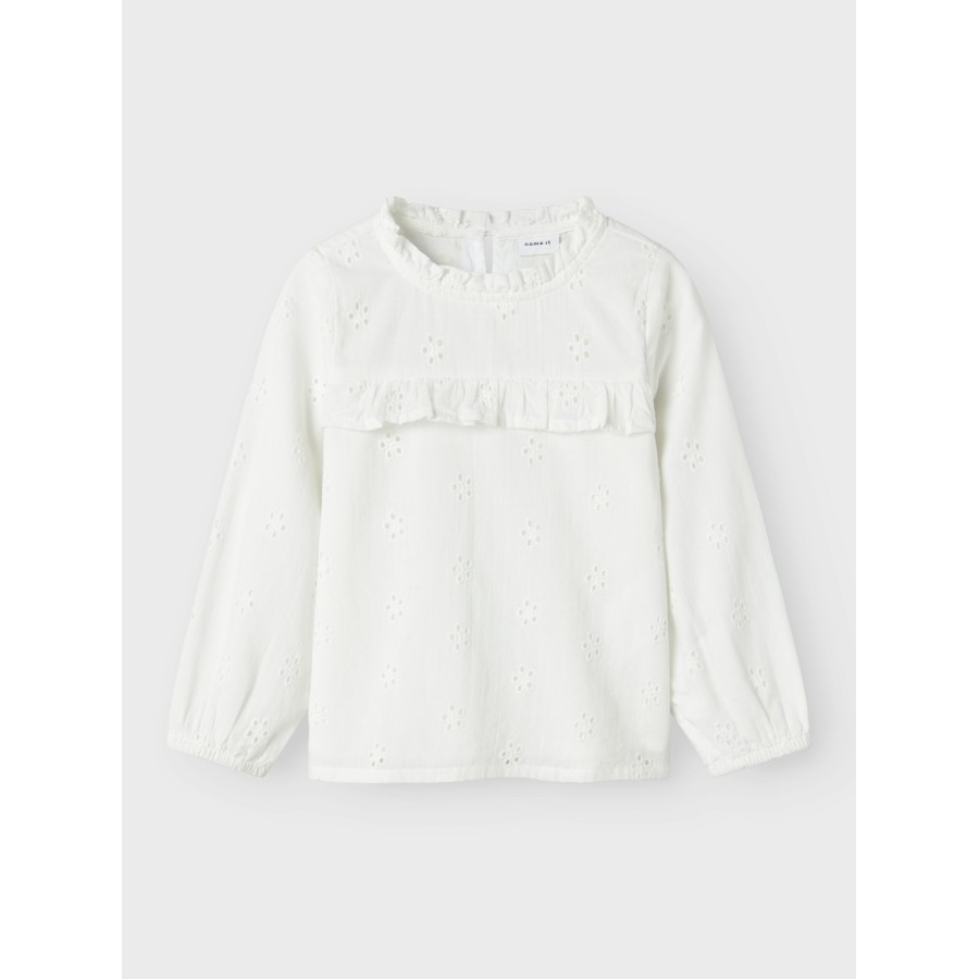 Name It - Bluse - Naomi - Cloud Dancer