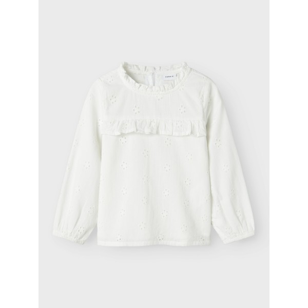 Name It - Bluse - Naomi - Cloud Dancer