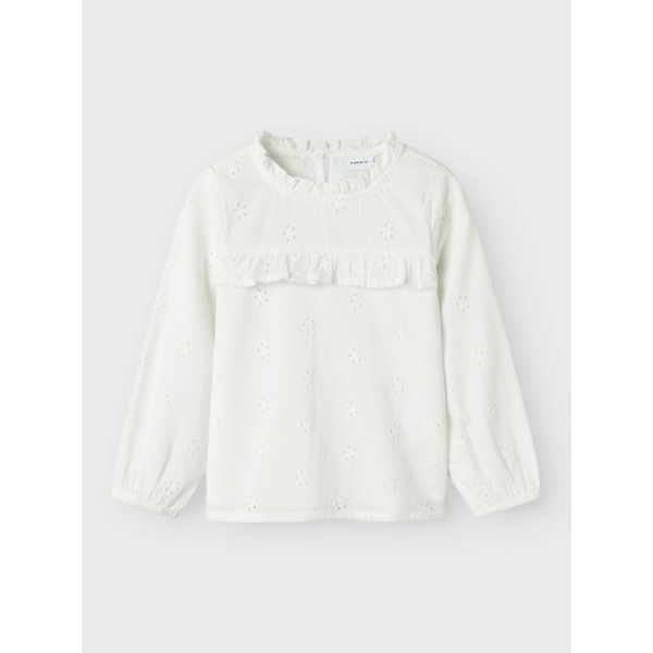Name It - Bluse - Naomi - Cloud Dancer