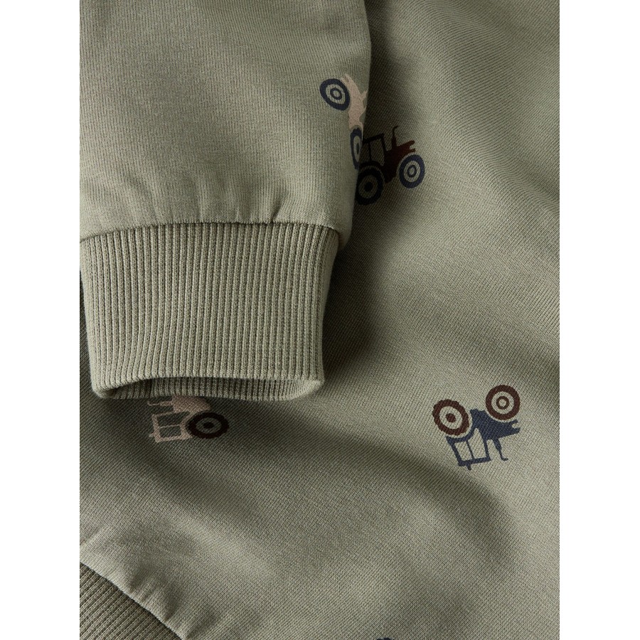 Name It - Sweatshirt - Nivano - Dusty Olive - Billede 2