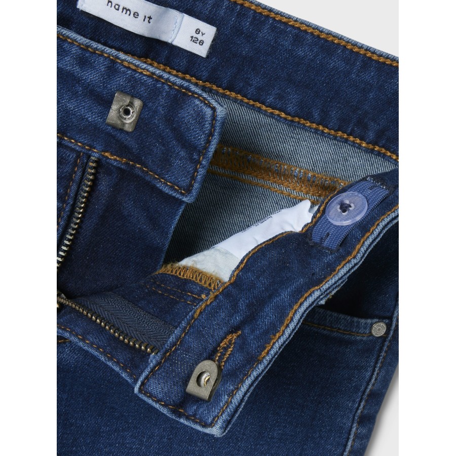 Name It - Jeans - Polly Wide - Dark Blue Denim - Billede 4