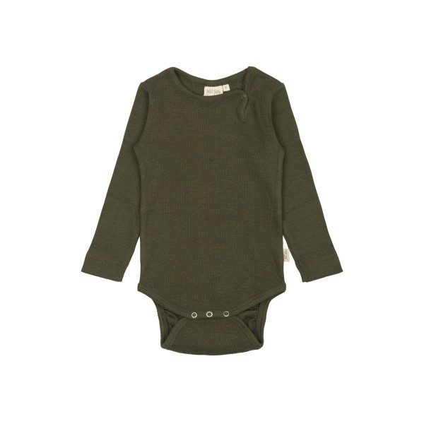 Petit Piao - Body - Rib Modal - Green Leaf