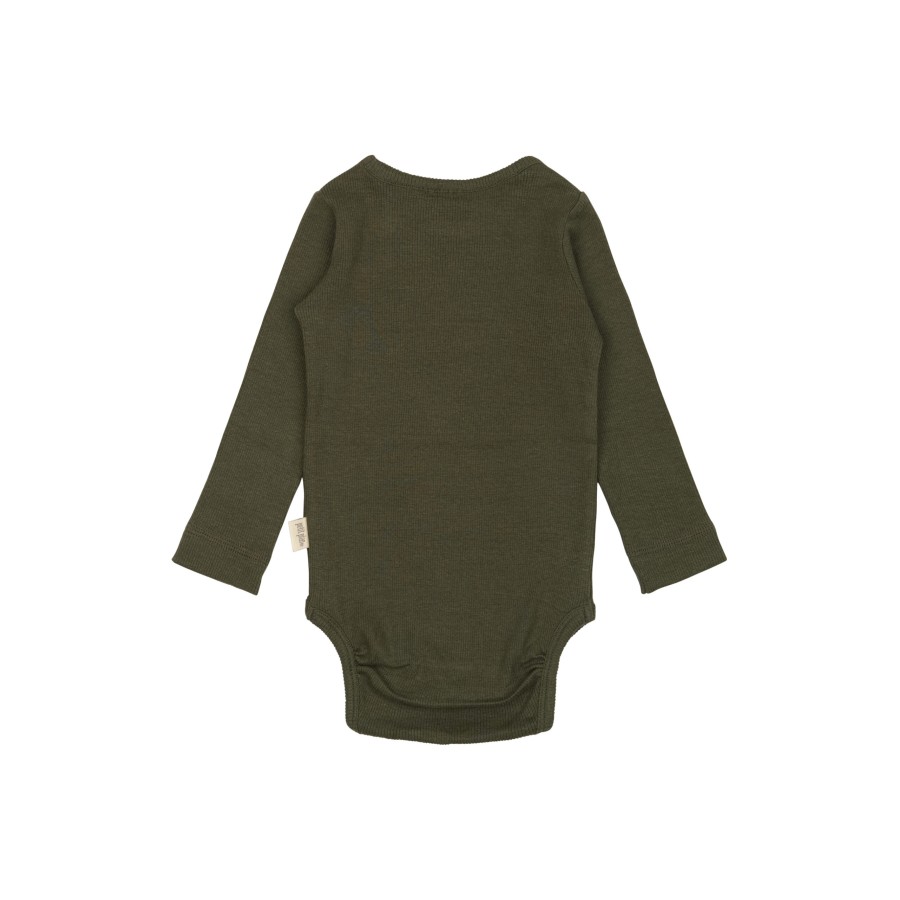 Petit Piao - Body - Rib Modal - Green Leaf - Billede 2
