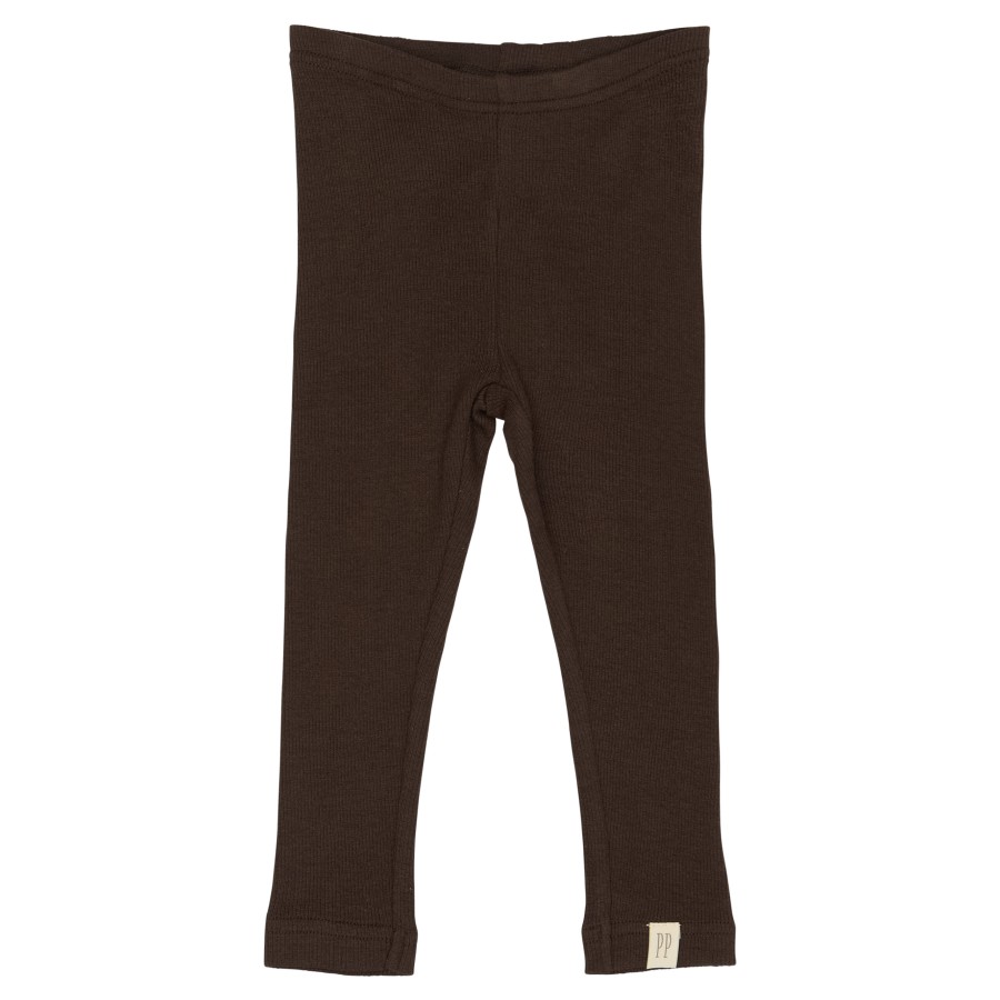 Petit Piao - Leggings - Rib Modal - Coffee Bean