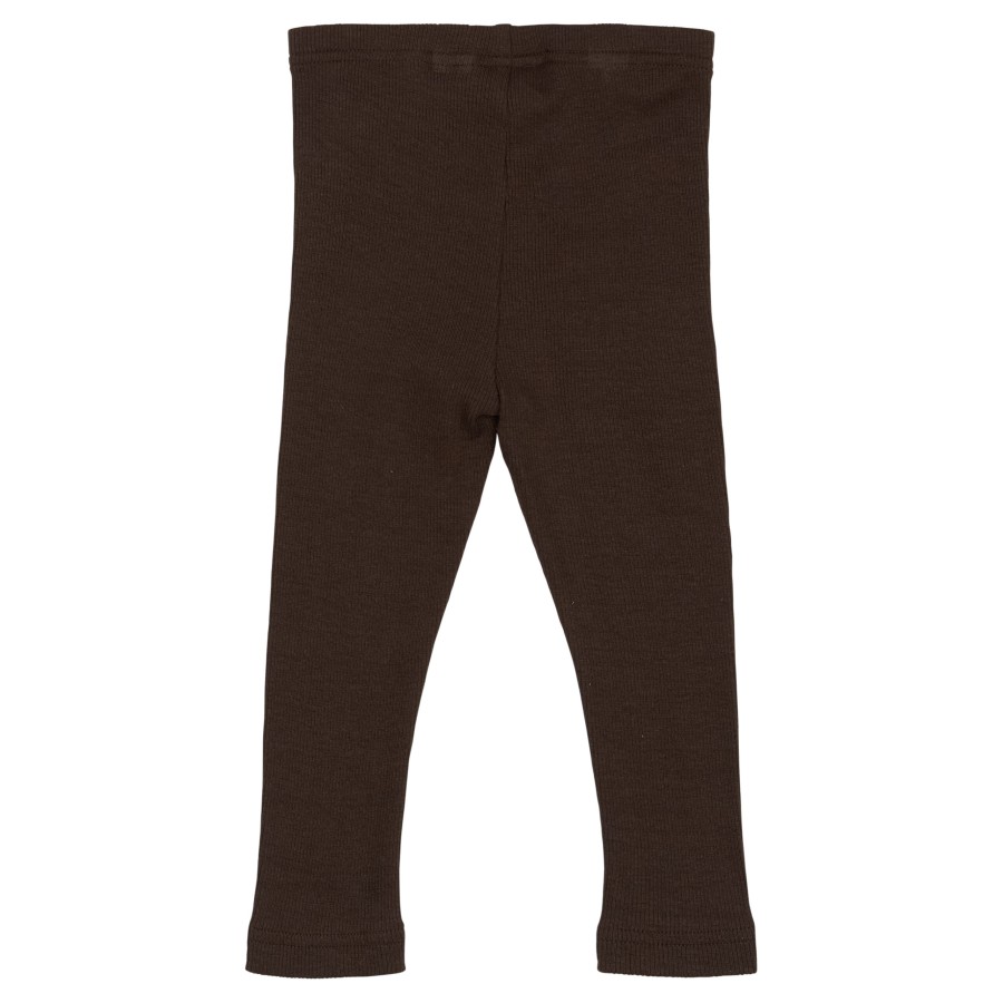 Petit Piao - Leggings - Rib Modal - Coffee Bean - Billede 2