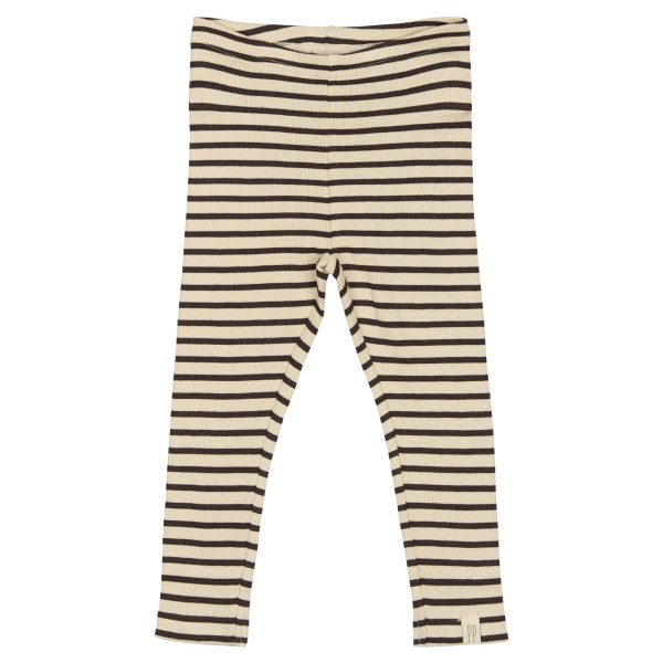 Petit Piao - Leggings - Rib Modal - Coffee Bean Off White