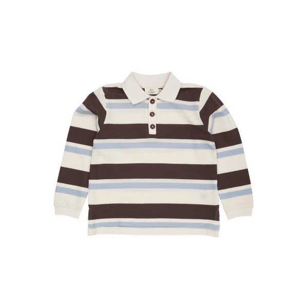 Copenhagen Colors - Polo bluse - Dusty Blue Combi