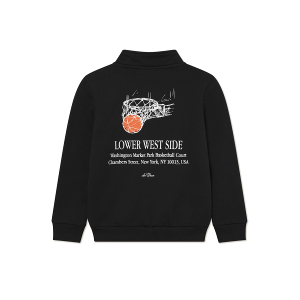 Les Deux - Sweatshirt - West Side Half-zip - Black