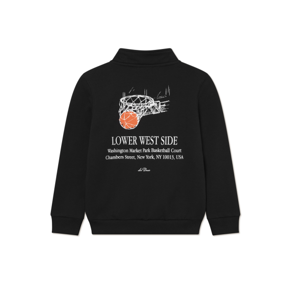 Les Deux - Sweatshirt - West Side Half-zip - Black