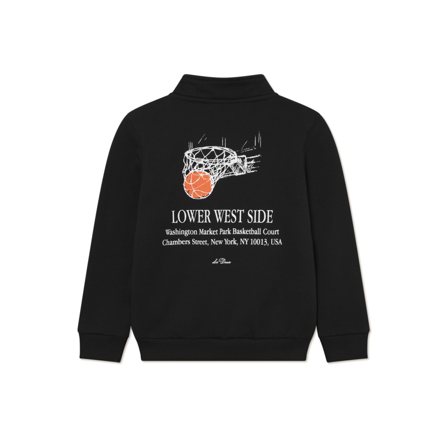 Les Deux - Sweatshirt - West Side Half-zip - Black