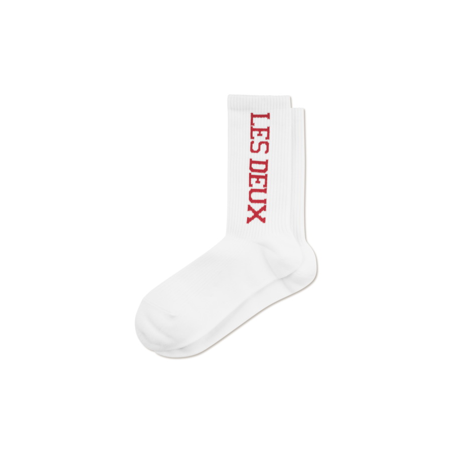 Les Deux - 2-pak Strømpe - Vertigo Rib - White - Billede 2