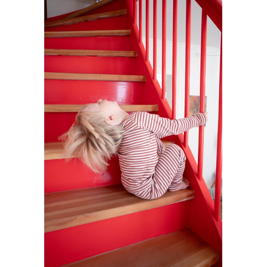 Mads Nørgaard - Leggings - Soft Duo Striped - Cedar Wood Vanilla Ice - Billede 6