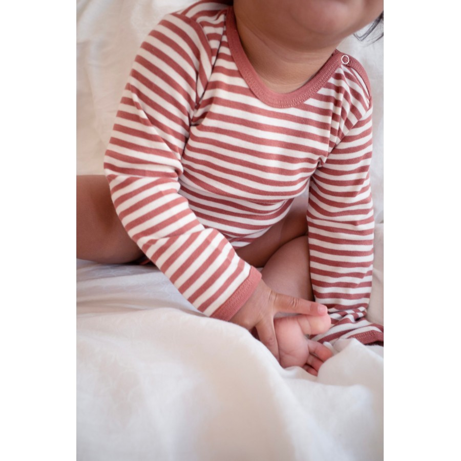 Mads Nørgaard - Body - Soft Duo Striped - Cedar Wood Vanilla Ice - Billede 5