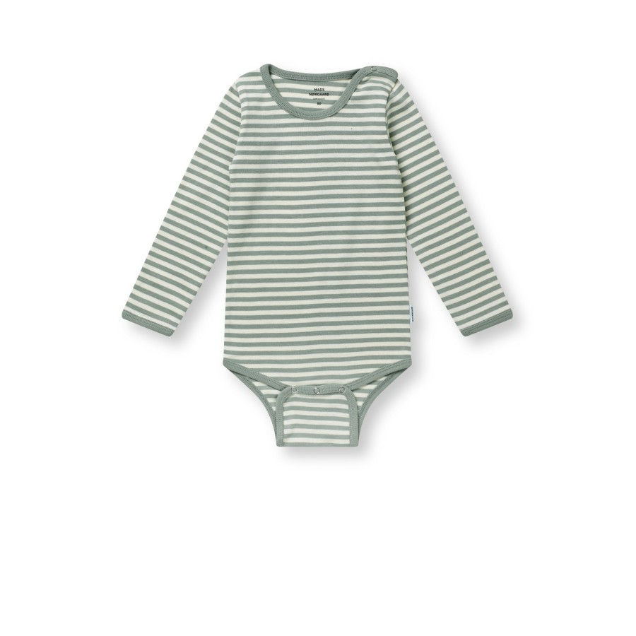Mads Nørgaard - Body - Soft Duo Striped - Slate Gray Vanilla Ice