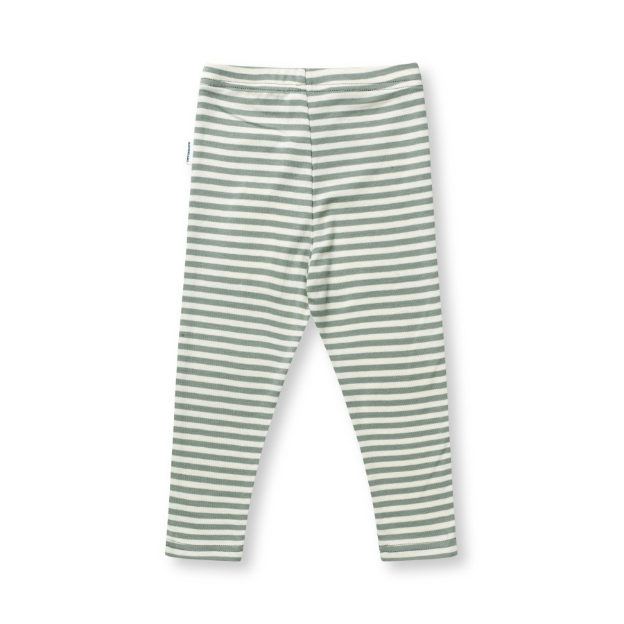 Mads Nørgaard - Leggings - Soft Duo Striped - Slate Gray Vanilla Ice - Billede 3