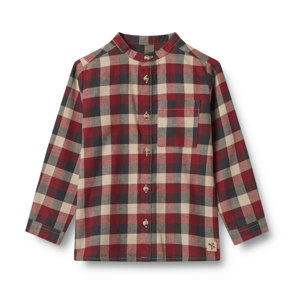 Wheat - Skjorte - Willum - Red Blue Check