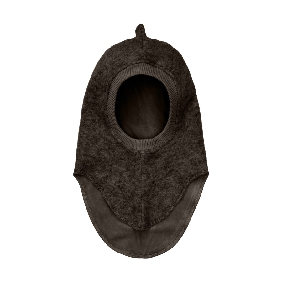 Huttelihut - Elefanthue - Uld - Dino - Dark Brown Melange - Billede 2