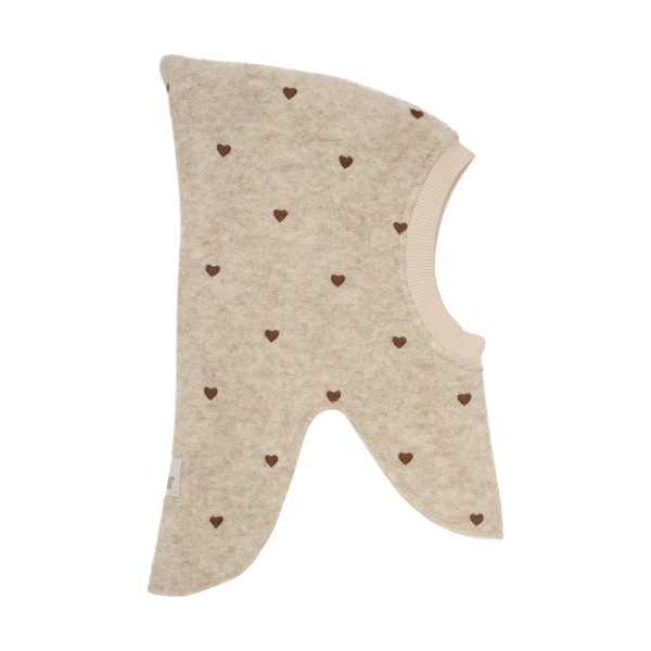 Huttelihut - Elefanthue - Uld - All Over Embroidery - Sand Melange