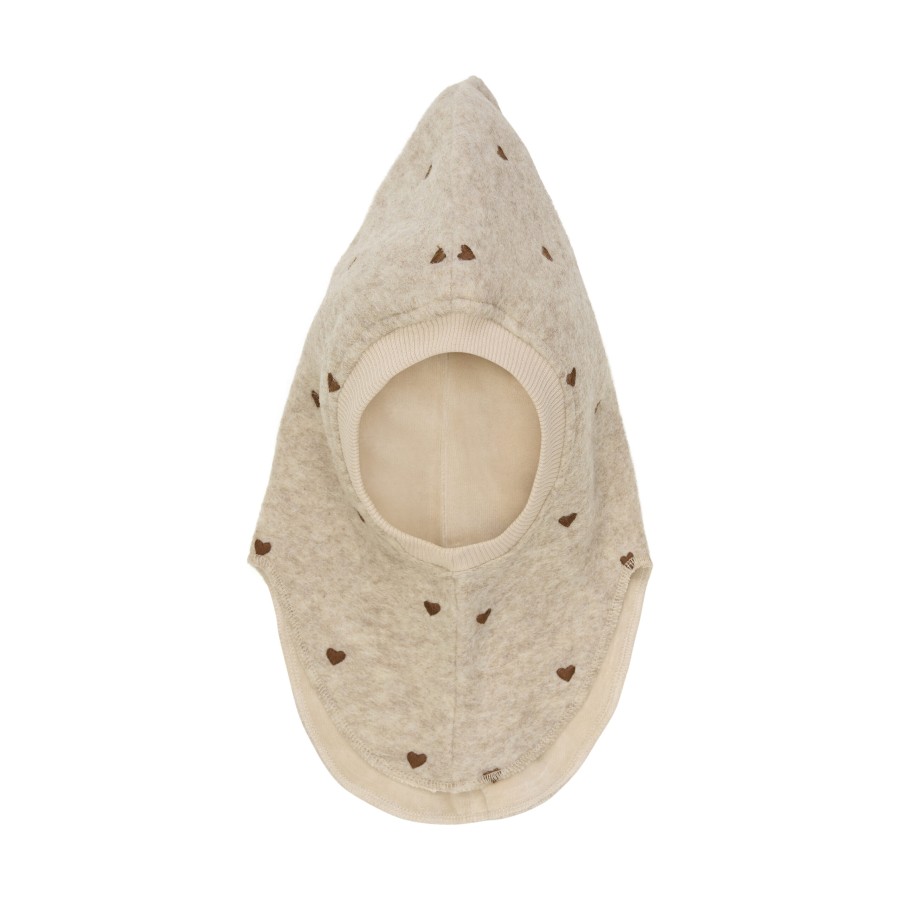 Huttelihut - Elefanthue - Uld - All Over Embroidery - Sand Melange - Billede 2